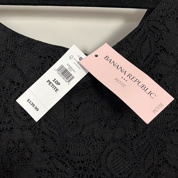 Nwt Banana Republic back lace dress size 10 petite - Picture 4 of 10